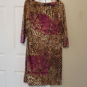 Leopard Print Midi dress